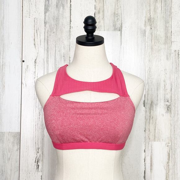 Calia by Carrie Underwood Peek A Boo Bikini Top Pink Cutout Swim Beach Size XS - Picture 1 of 8